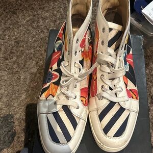 Christian Louboutin Multicolor Striped Sneakers